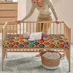 Ethnic Mandala Bohemian Pattern Print Baby Crib Sheet