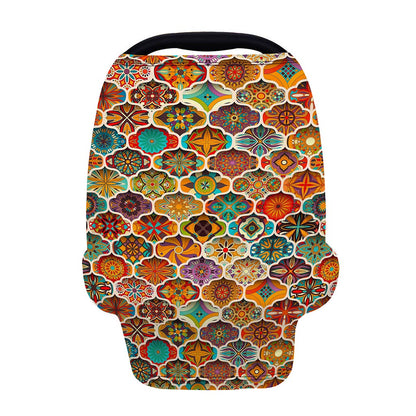 Ethnic Mandala Bohemian Pattern Print Baby Seat Cover