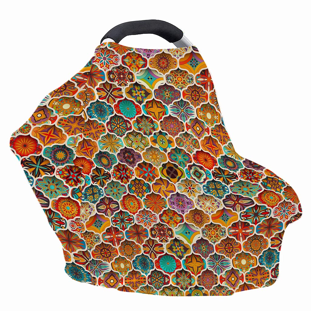 Ethnic Mandala Bohemian Pattern Print Baby Seat Cover