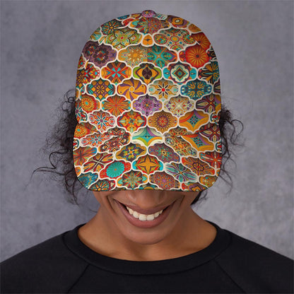 Ethnic Mandala Bohemian Pattern Print Baseball Cap