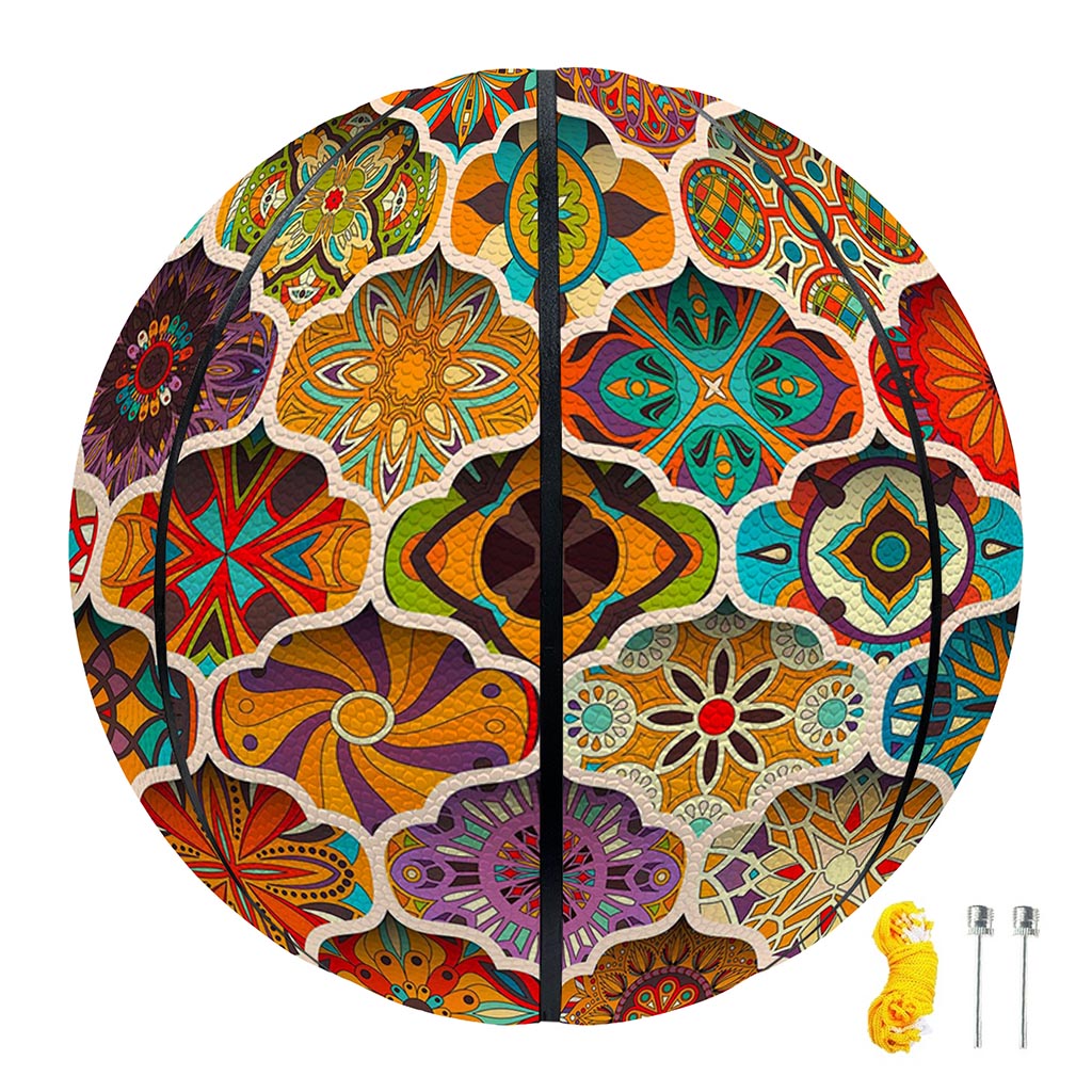 Ethnic Mandala Bohemian Pattern Print Basketball