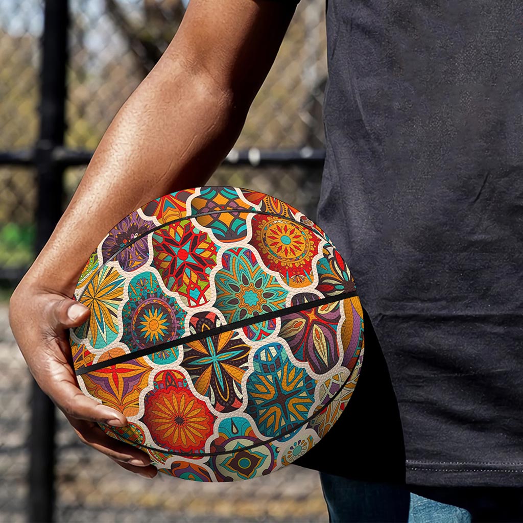 Ethnic Mandala Bohemian Pattern Print Basketball