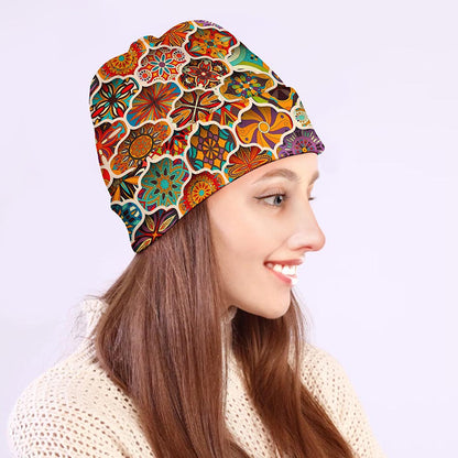 Ethnic Mandala Bohemian Pattern Print Beanie