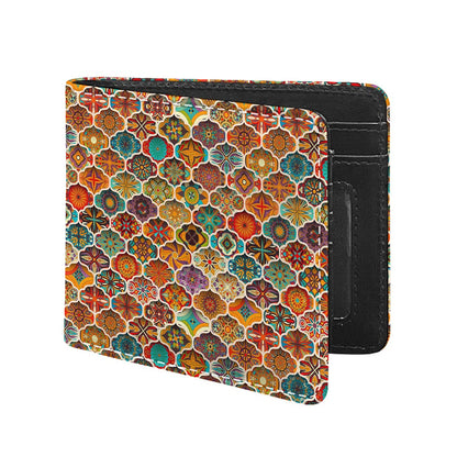 Ethnic Mandala Bohemian Pattern Print Bifold Wallet