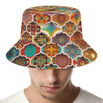 Ethnic Mandala Bohemian Pattern Print Bucket Hat