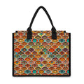 Ethnic Mandala Bohemian Pattern Print Canvas Tote Bag