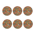 Ethnic Mandala Bohemian Pattern Print Coaster Set