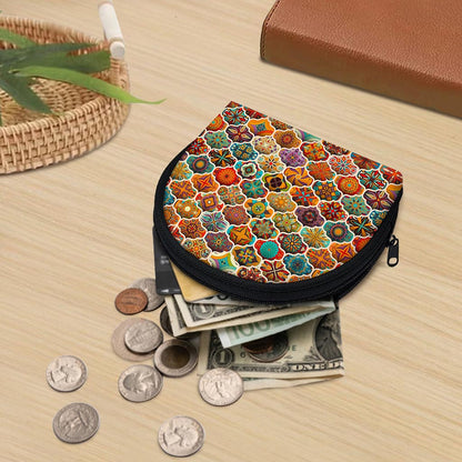 Ethnic Mandala Bohemian Pattern Print Coin Purse