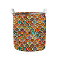 Ethnic Mandala Bohemian Pattern Print Collapsible Laundry Basket