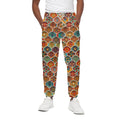 Ethnic Mandala Bohemian Pattern Print Cotton Sweatpants