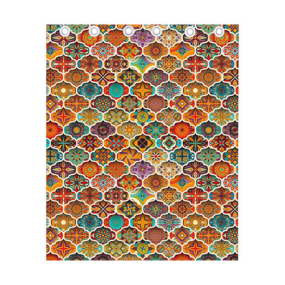 Ethnic Mandala Bohemian Pattern Print Curtain