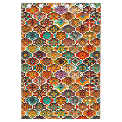 Ethnic Mandala Bohemian Pattern Print Curtain
