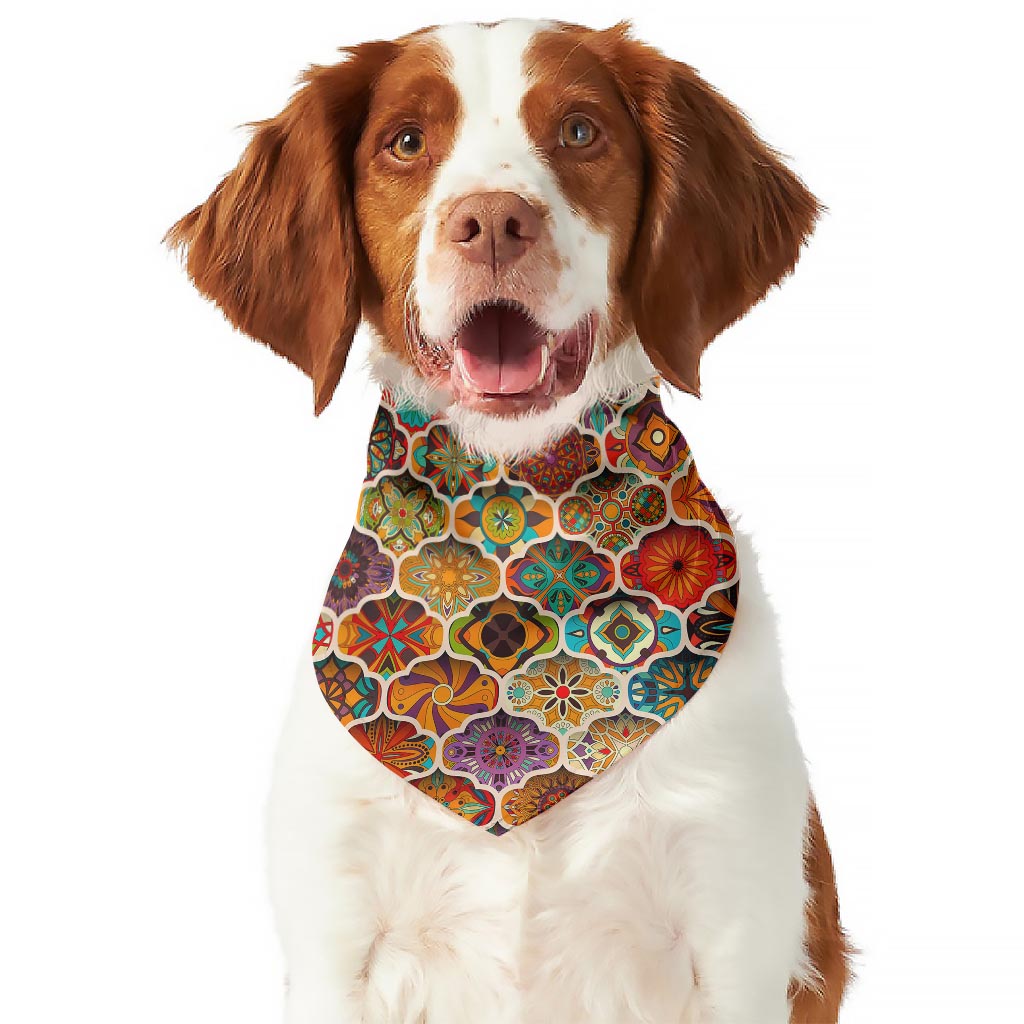 Ethnic Mandala Bohemian Pattern Print Dog Bandana