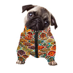 Ethnic Mandala Bohemian Pattern Print Dog Zip Up Jacket
