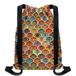 Ethnic Mandala Bohemian Pattern Print Drawstring Backpack