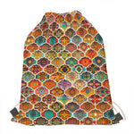 Ethnic Mandala Bohemian Pattern Print Drawstring Bag