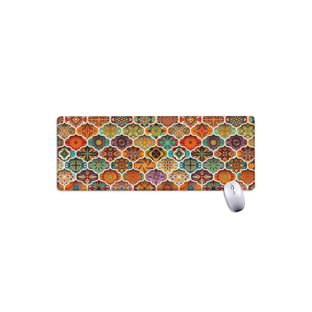 Ethnic Mandala Bohemian Pattern Print Extended Mouse Pad