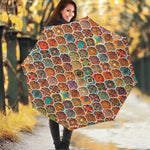 Ethnic Mandala Bohemian Pattern Print Foldable Umbrella