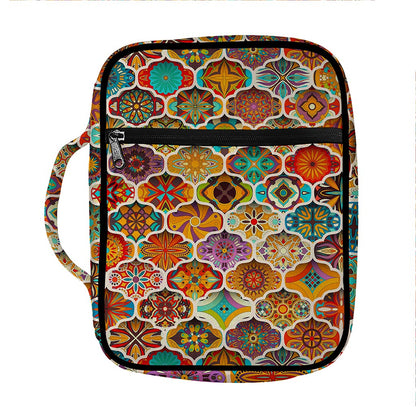 Ethnic Mandala Bohemian Pattern Print Front Pocket Bible Bag