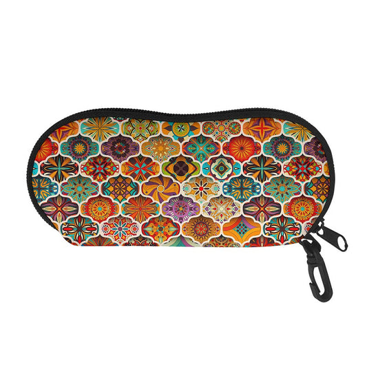 Ethnic Mandala Bohemian Pattern Print Glasses Case