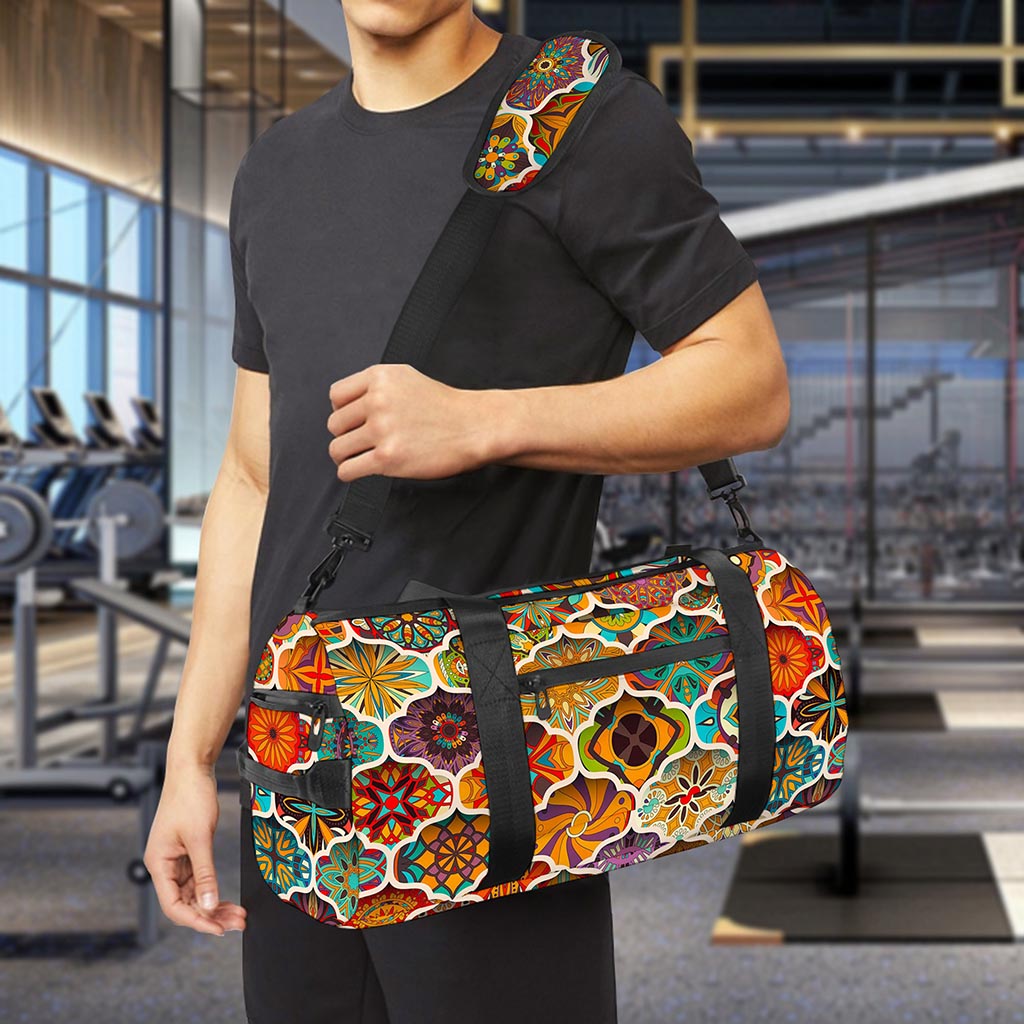 Ethnic Mandala Bohemian Pattern Print Gym Bag