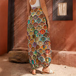 Ethnic Mandala Bohemian Pattern Print Harem Pants