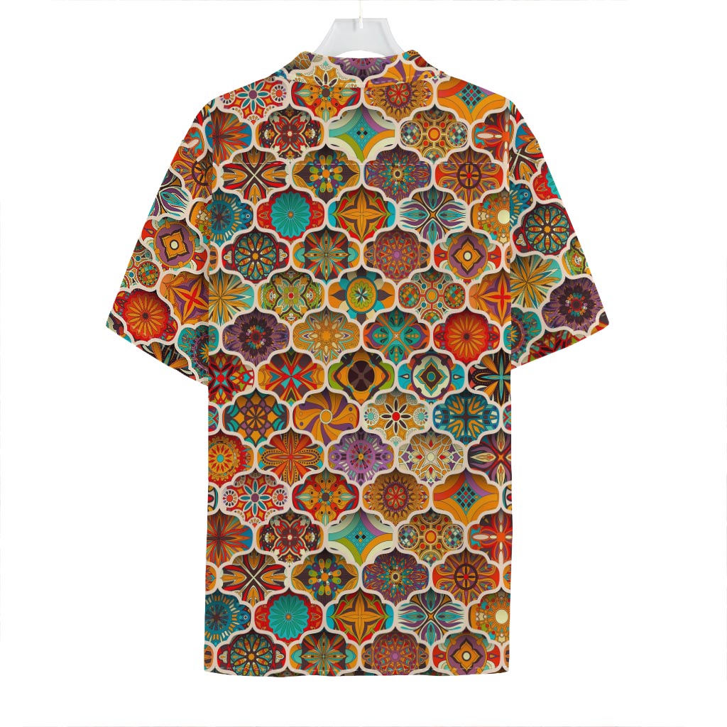 Ethnic Mandala Bohemian Pattern Print Hawaiian Shirt