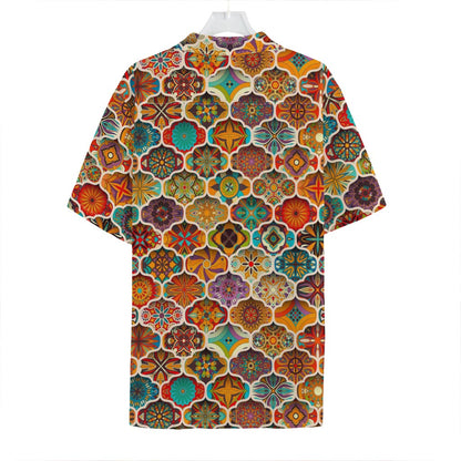 Ethnic Mandala Bohemian Pattern Print Hawaiian Shirt