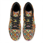 Ethnic Mandala Bohemian Pattern Print High Top Leather Sneakers