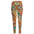 Ethnic Mandala Bohemian Pattern Print High-Waisted Pocket Leggings