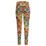 Ethnic Mandala Bohemian Pattern Print High-Waisted Pocket Leggings