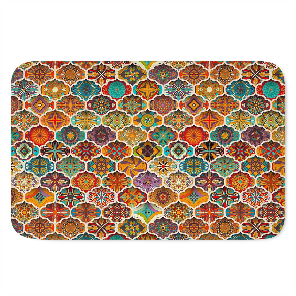 Ethnic Mandala Bohemian Pattern Print Indoor Door Mat