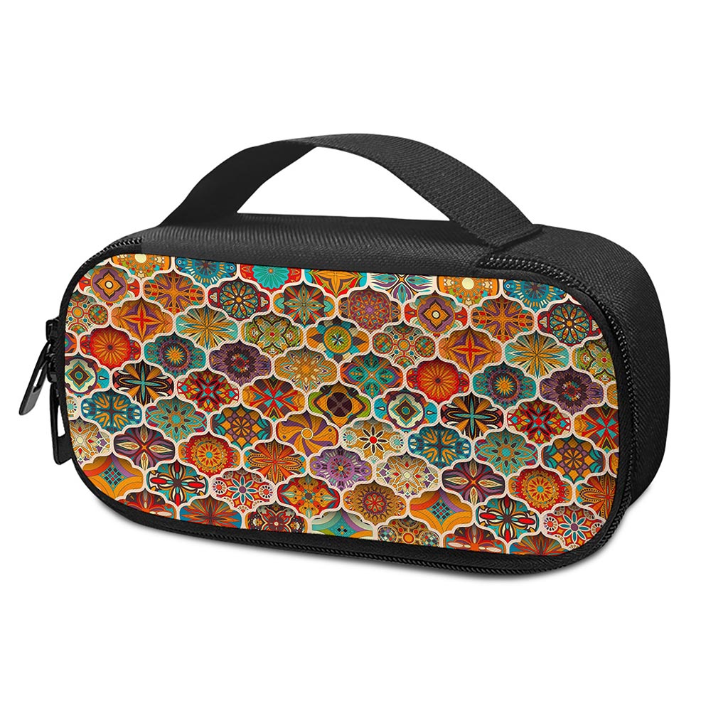 Ethnic Mandala Bohemian Pattern Print Insulin Cooler Travel Case
