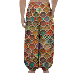 Ethnic Mandala Bohemian Pattern Print Lantern Pants