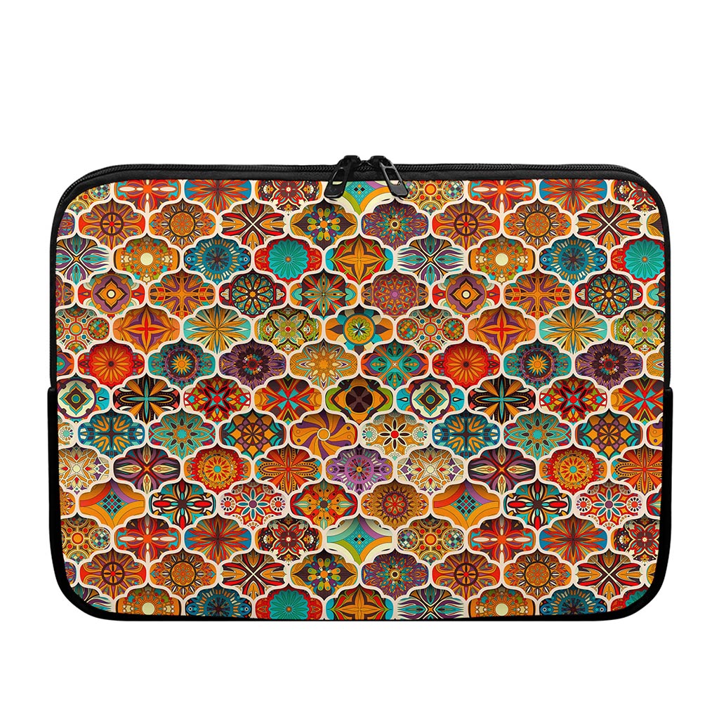 Ethnic Mandala Bohemian Pattern Print Laptop Sleeve