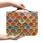Ethnic Mandala Bohemian Pattern Print Leather Bible Cover