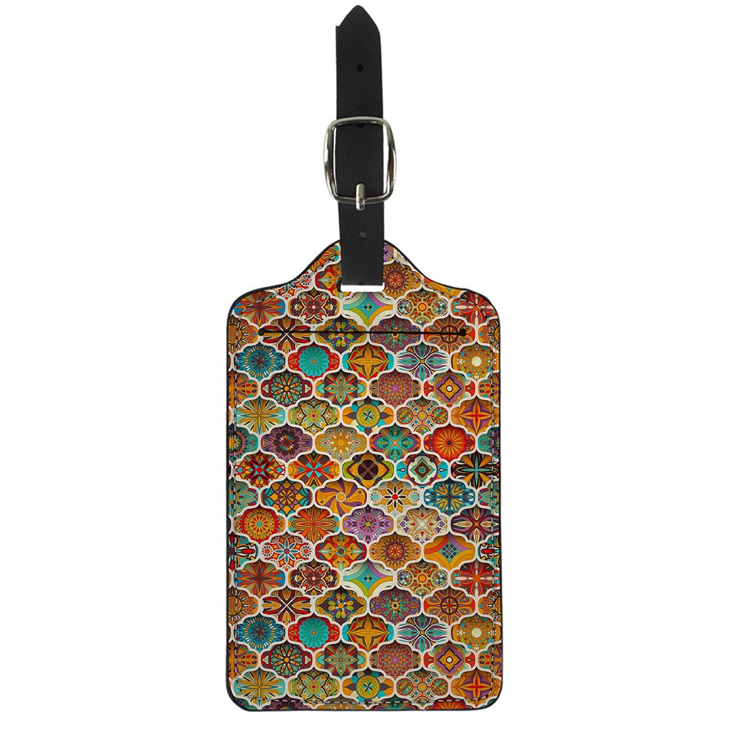 Ethnic Mandala Bohemian Pattern Print Luggage Tag