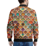 Ethnic Mandala Bohemian Pattern Print Men's Bomber Jacket