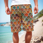 Ethnic Mandala Bohemian Pattern Print Men's Cargo Shorts