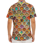 Ethnic Mandala Bohemian Pattern Print Men's Deep V-Neck Shirt