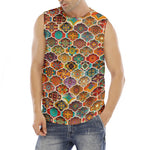 Ethnic Mandala Bohemian Pattern Print Men's Fitness Tank Top
