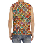 Ethnic Mandala Bohemian Pattern Print Men's Fitness Tank Top