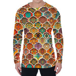 Ethnic Mandala Bohemian Pattern Print Men's Long Sleeve T-Shirt