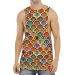 Ethnic Mandala Bohemian Pattern Print Men's Muscle Tank Top