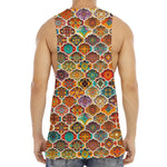 Ethnic Mandala Bohemian Pattern Print Men's Muscle Tank Top