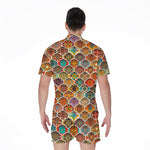 Ethnic Mandala Bohemian Pattern Print Men's Rompers