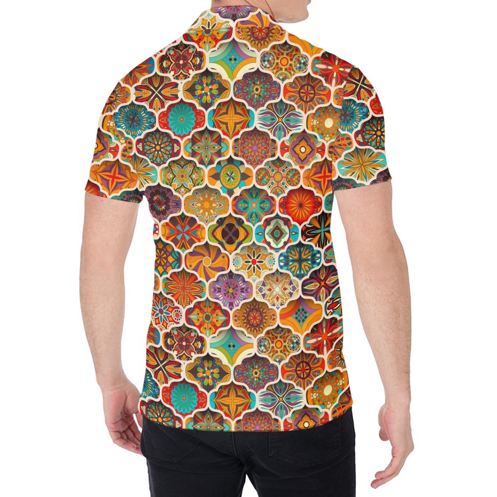 Ethnic Mandala Bohemian Pattern Print Men's Shirt