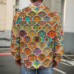 Ethnic Mandala Bohemian Pattern Print Men's Shirt Jacket
