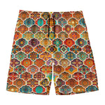 Ethnic Mandala Bohemian Pattern Print Men's Swim Trunks