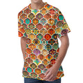 Ethnic Mandala Bohemian Pattern Print Men's Velvet T-Shirt